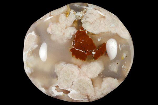Polished Flower Agate Stones - 1 1/2
